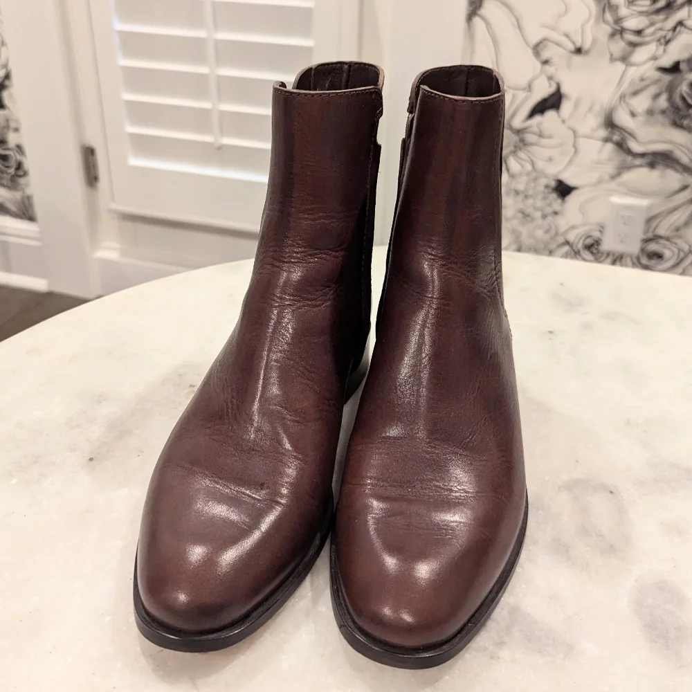 Loeffler Randall Brown Leather Ankle Booties - Picture 12 of 12
